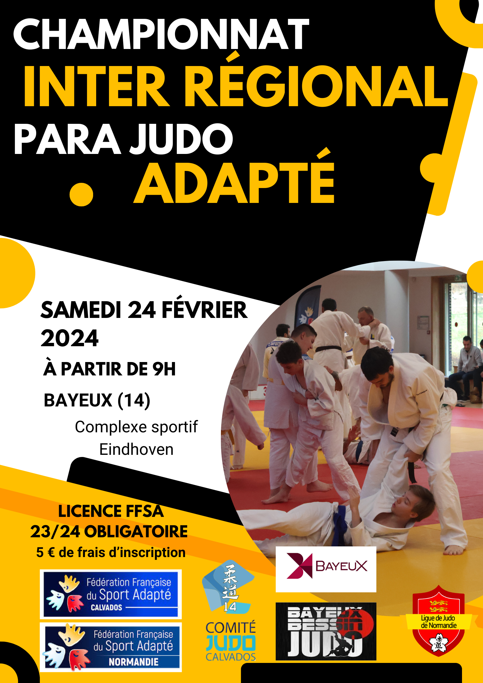 Championnat Interrégional ParaJudo adapté Ligue de Judo de Normandie